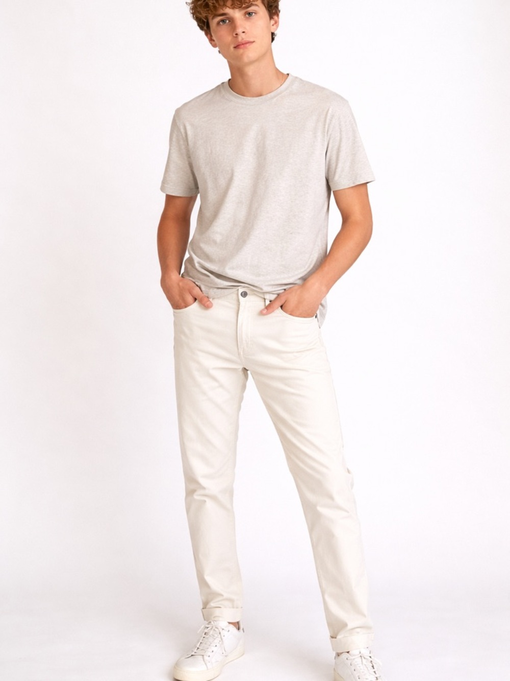 Todd Snyder Men’s Off-White 5-Pocket Pants 38x28.5 Cream Slim Fit Minimalist